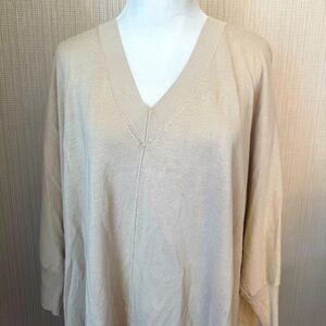 Loft V Neck Tunic Sweater NWT